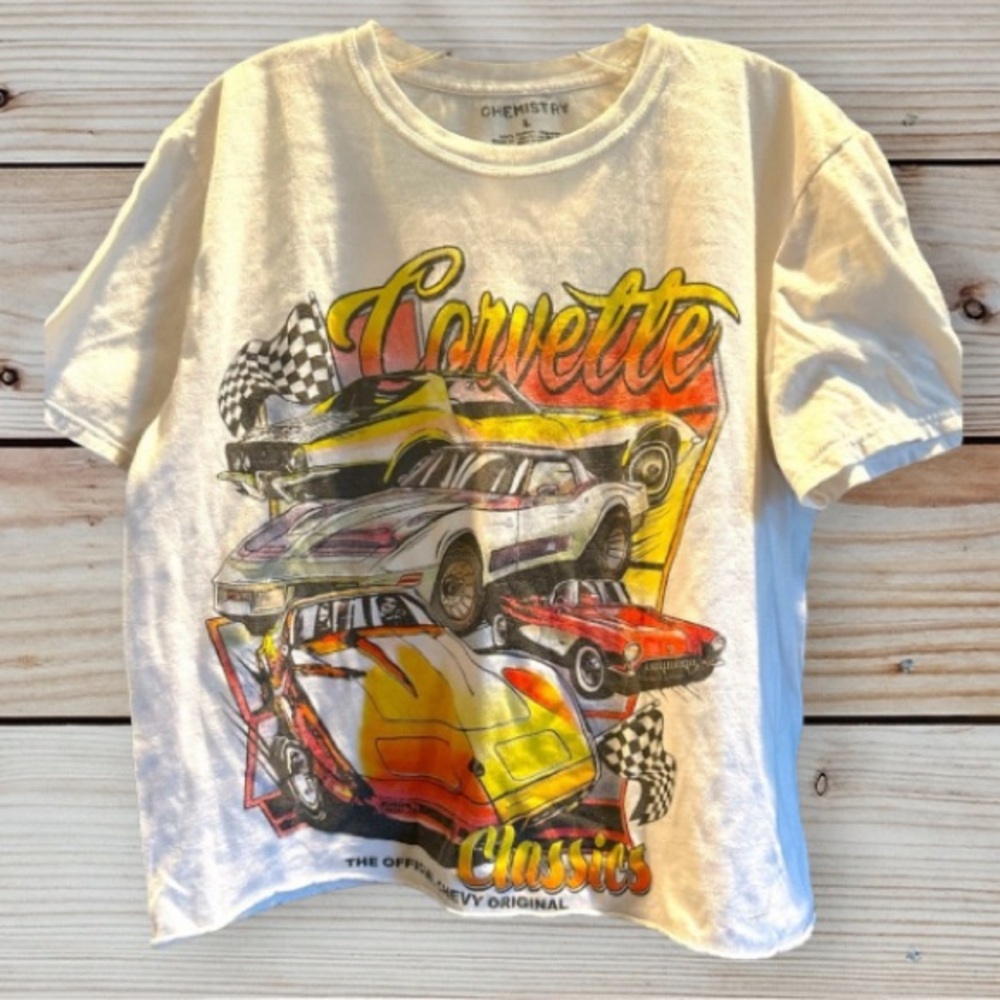DONATED Corvette Cutoff T-shirt| Size L - Picture 1 of 3